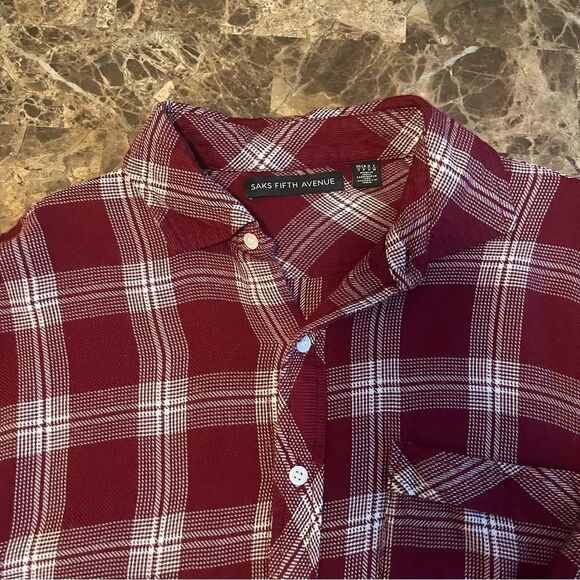 Sake Fifth Avenue Men’s Button-Front Shirt Plaid Size Small​​​ - Picture 7 of 11